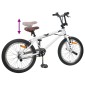 vidaXL BMX Ποδήλατο 20 ίντσες για πάνω από 9 ετών Λευκό