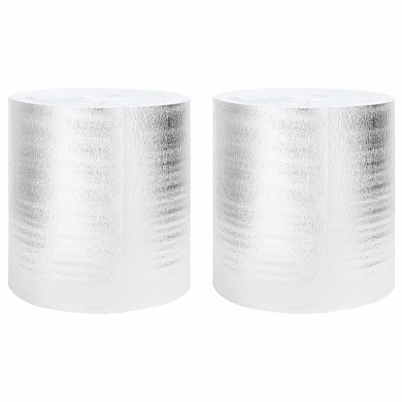 vidaXL Ανακλαστήρας θερμότητας καλοριφέρ 2 pcs Ασημί 25 x 0,5 m