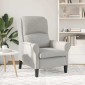 vidaXL Πολυθρόνα Ανοιχτό γκρι 76 x 94 x 102 εκ. Μικροΐνες