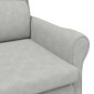 vidaXL Πολυθρόνα Ανοιχτό γκρι 76 x 94 x 102 εκ. Μικροΐνες