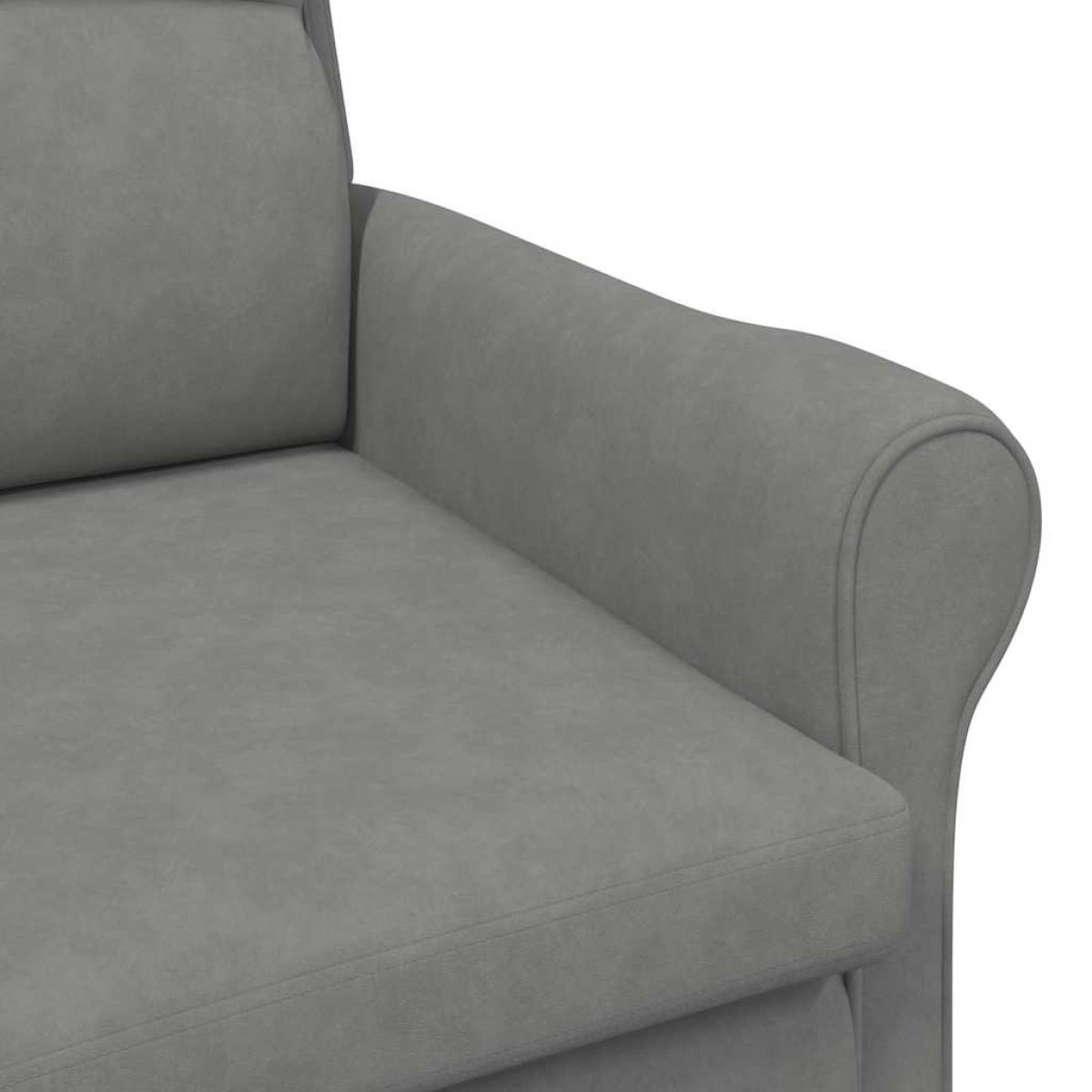 vidaXL Πολυθρόνα Σκούρο γκρι 76 x 94 x 102 εκ. Μικροΐνες