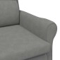 vidaXL Πολυθρόνα Σκούρο γκρι 76 x 94 x 102 εκ. Μικροΐνες