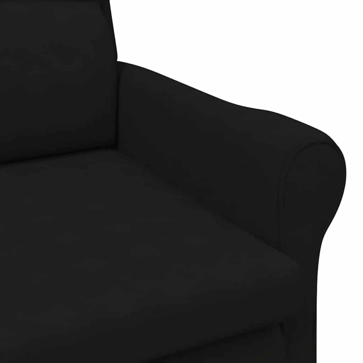 vidaXL Πολυθρόνα Μαύρο 76 x 94 x 102 εκ. Μικροΐνες
