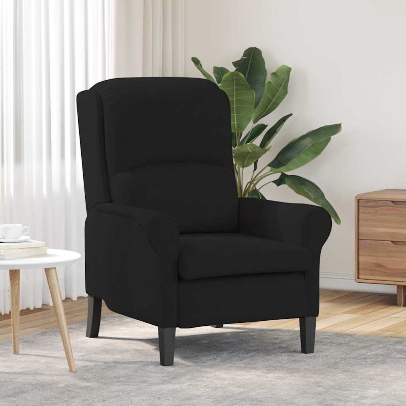 vidaXL Πολυθρόνα Μαύρο 76 x 94 x 102 εκ. Μικροΐνες