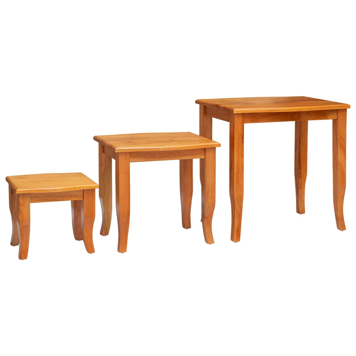 vidaXL Τραπεζάκια Σαλονιού 3 τμχ. Φυσικό 60 x 45 x 60,5 εκ.