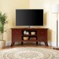 vidaXL Ντουλάπι TV με ράφι Καφέ 100 x 40,5 x 46 εκ. Στερεό ξύλο Μαόνι