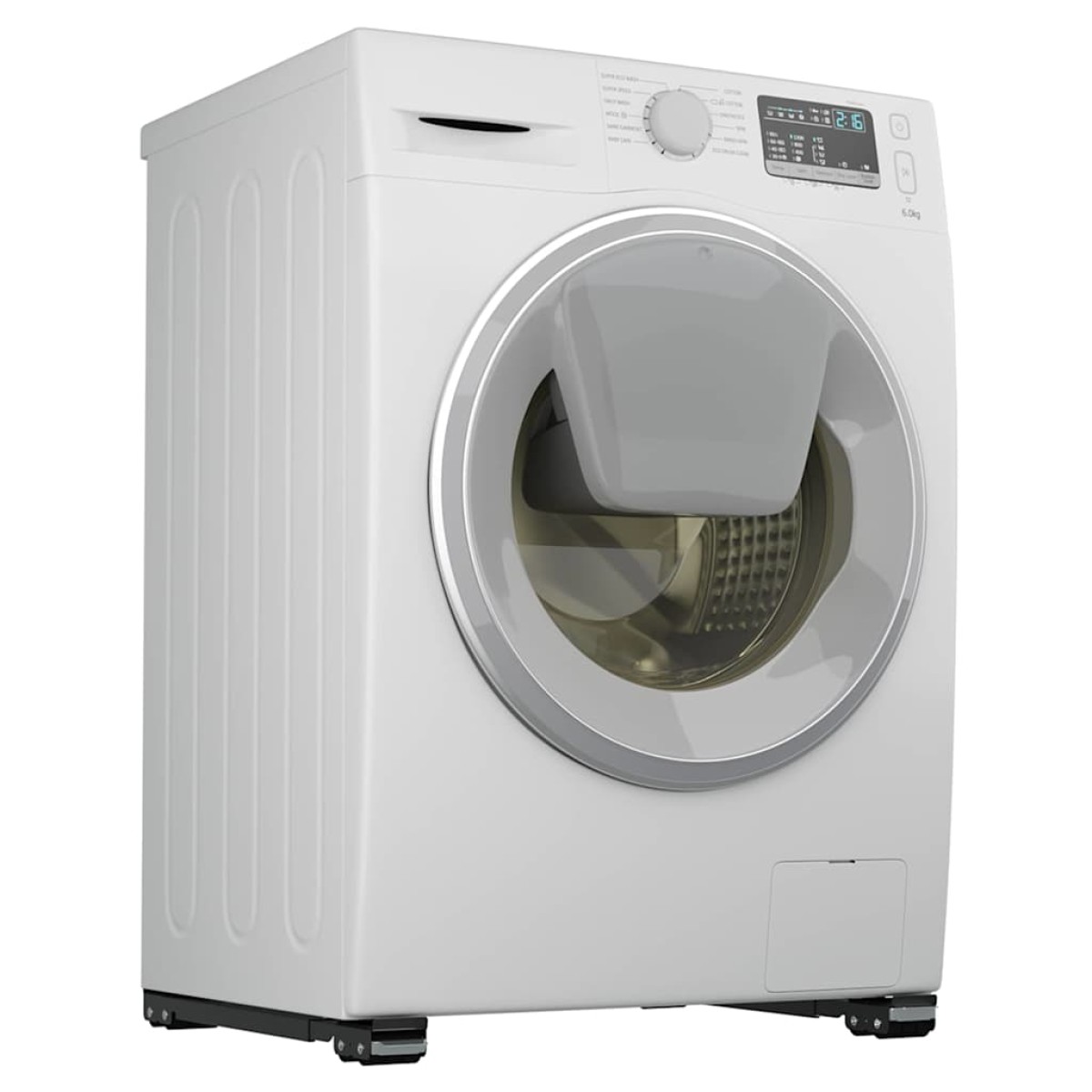 vidaXL Βάση πλυντηρίου ρούχων 2 τμχ. Μαύρο 72 x 5 x 4,5 εκ.