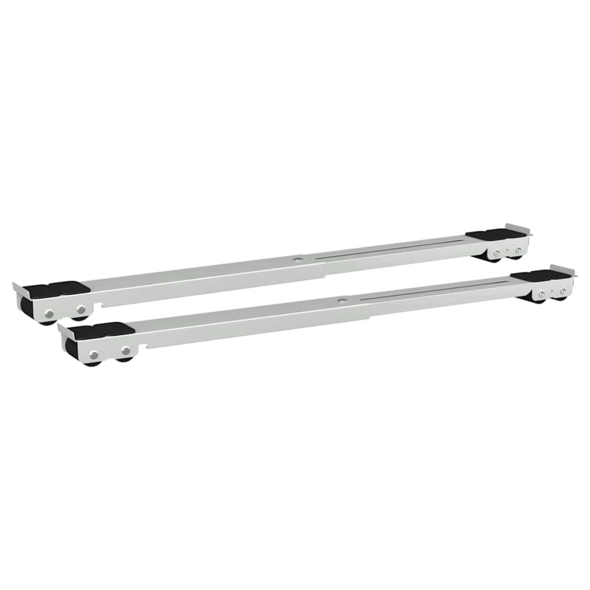vidaXL Βάση πλυντηρίου ρούχων 2 τμχ. Ασημί 72 x 5 x 4,5 εκ.