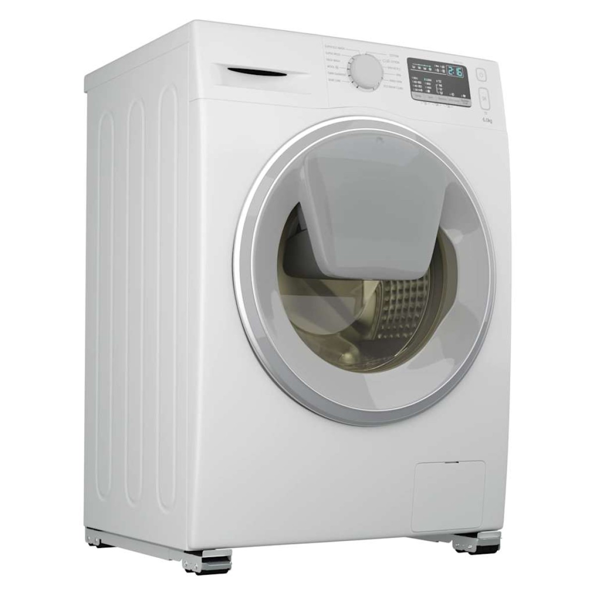 vidaXL Βάση πλυντηρίου ρούχων 2 τμχ. Ασημί 72 x 5 x 4,5 εκ.