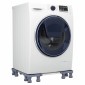 vidaXL Βάση πλυντηρίου ρούχων Γκρι 67 x 67 x 12 εκ Ανοξείδωτο ατσάλι