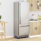 vidaXL Βάση πλυντηρίου ρούχων Γκρι 67 x 67 x 12 εκ Ανοξείδωτο ατσάλι