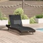 vidaXL Ξαπλώστρα 197 x 70 x 82 εκ. συνθετικό ρατάν