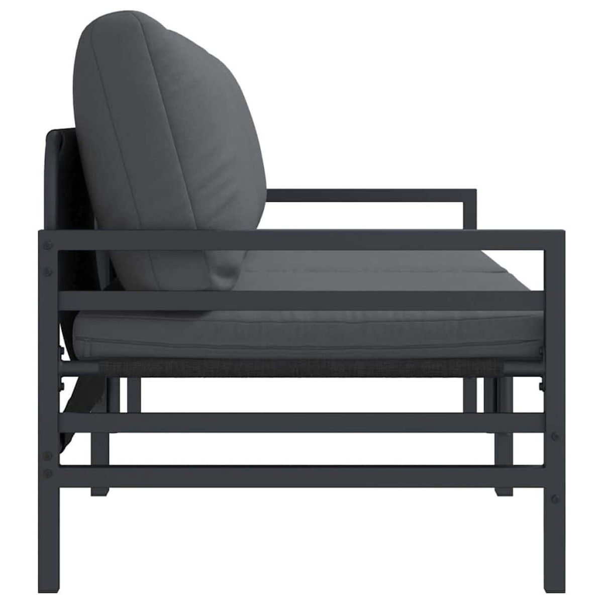 vidaXL Εξωτερικά Έπιπλα 2 Τεμάχιο Ανθρακί 80 x 80 x 71 cm Ατσάλι