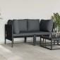 vidaXL Εξωτερικά Έπιπλα 2 Τεμάχιο Ανθρακί 80 x 80 x 71 cm Ατσάλι