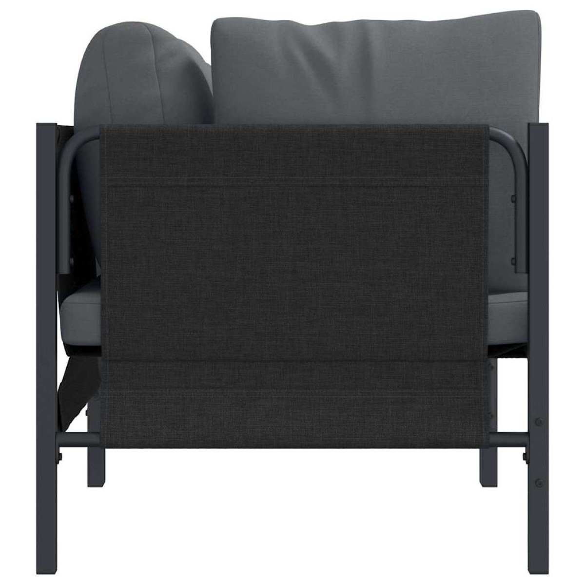 vidaXL Εξωτερικά Έπιπλα 2 Τεμάχιο Ανθρακί 80 x 80 x 71 cm Ατσάλι