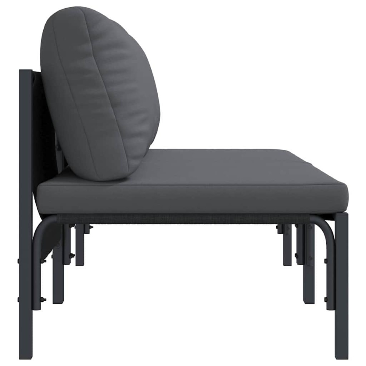 vidaXL Εξωτερικά Έπιπλα 2 Τεμάχιο Ανθρακί 80 x 80 x 71 cm Ατσάλι