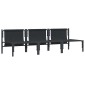 vidaXL Εξωτερικά Έπιπλα 3 Τεμάχιο Ανθρακί 80 x 80 x 71 cm Ατσάλι