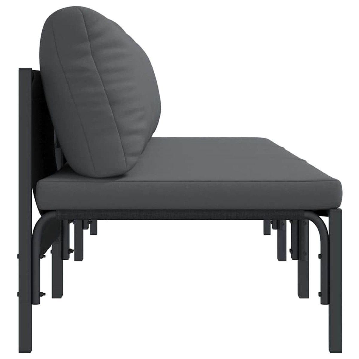 vidaXL Εξωτερικά Έπιπλα 3 Τεμάχιο Ανθρακί 80 x 80 x 71 cm Ατσάλι