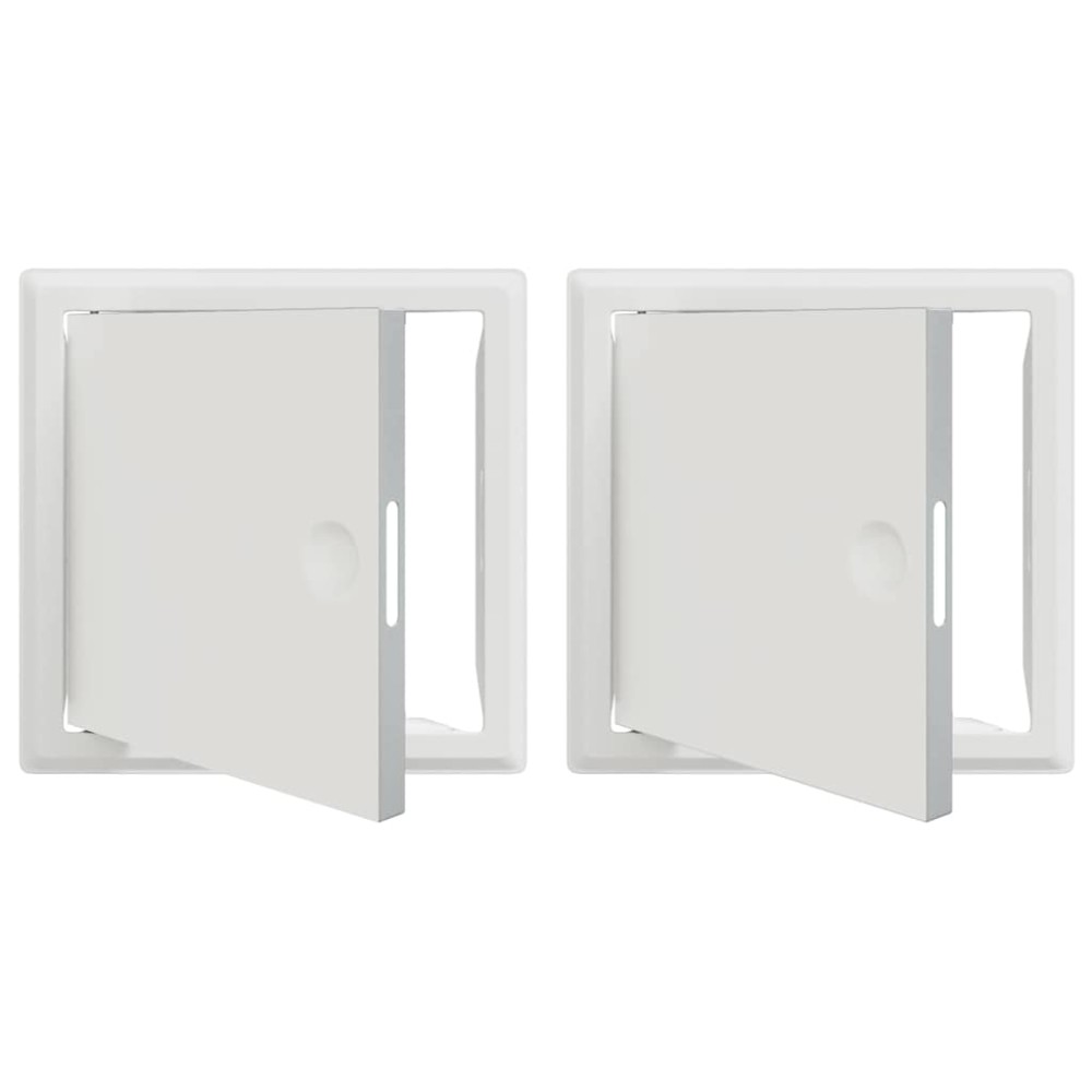 vidaXL Πάνελ Πρόσβασης 2 τμχ. Λευκό 23 x 23 x 3 cm Ατσάλι