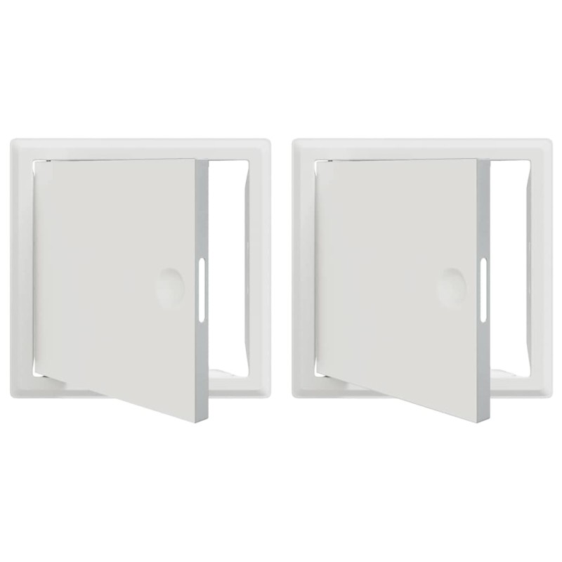 vidaXL Πάνελ Πρόσβασης 2 τμχ. Λευκό 23 x 23 x 3 cm Ατσάλι