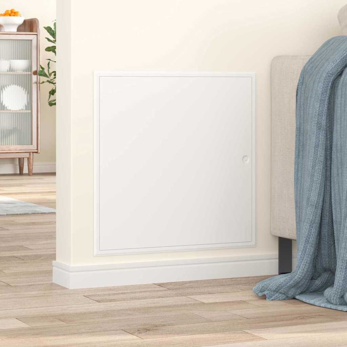 vidaXL Πάνελ Πρόσβασης Λευκό 63 x 63 x 3 cm Ατσάλι