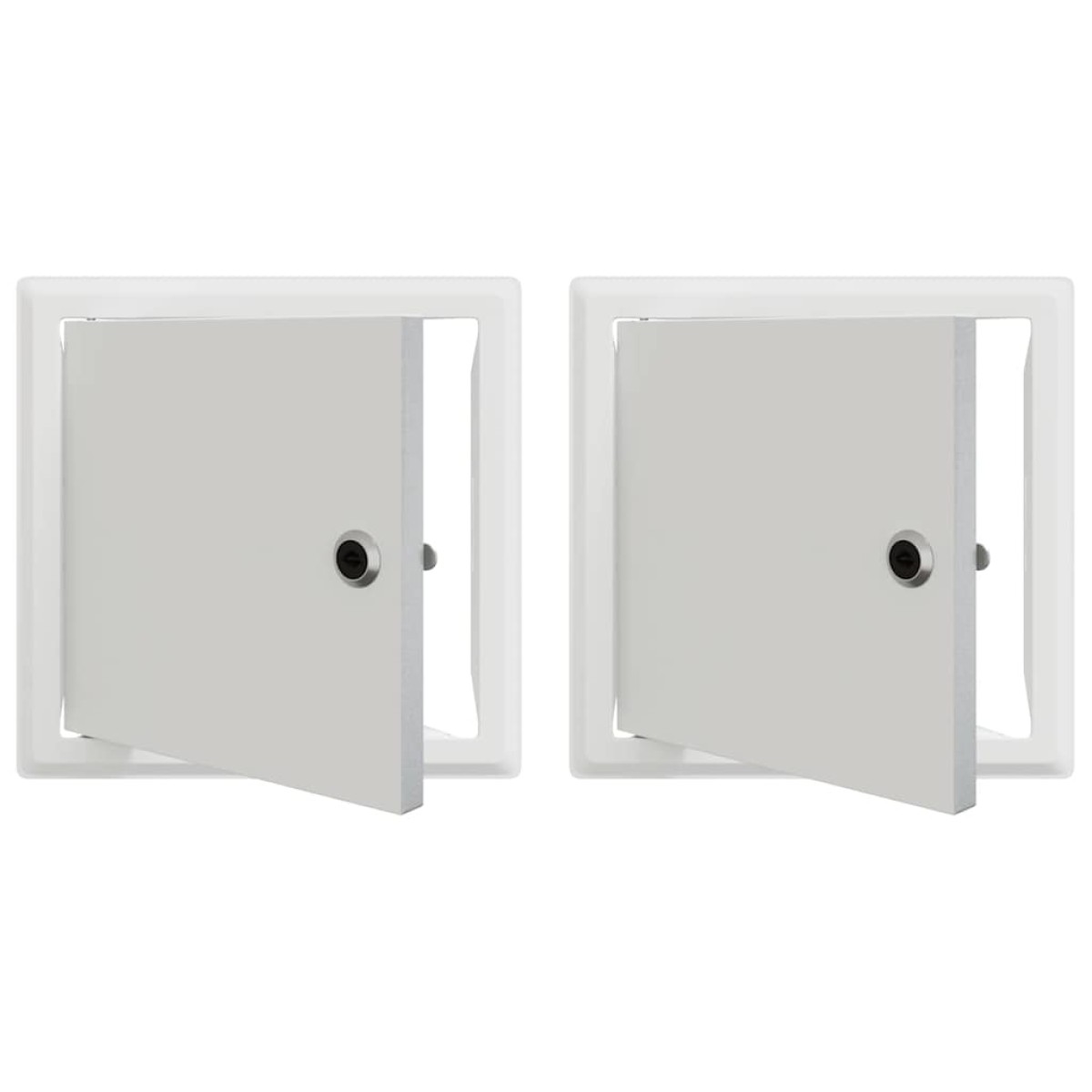 vidaXL Πάνελ Πρόσβασης 2 τμχ. Λευκό 23 x 23 x 3 cm Ατσάλι