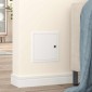 vidaXL Πάνελ Πρόσβασης 2 τμχ. Λευκό 23 x 23 x 3 cm Ατσάλι