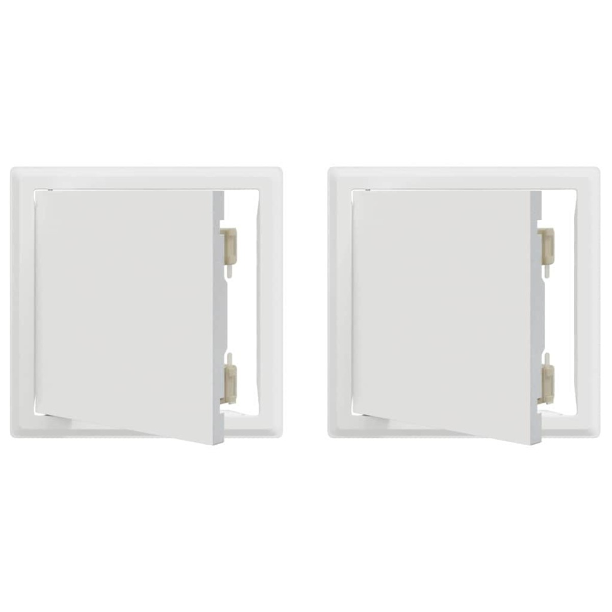 vidaXL Πάνελ Πρόσβασης 2 τμχ. Λευκό 23 x 23 x 3 cm Ατσάλι