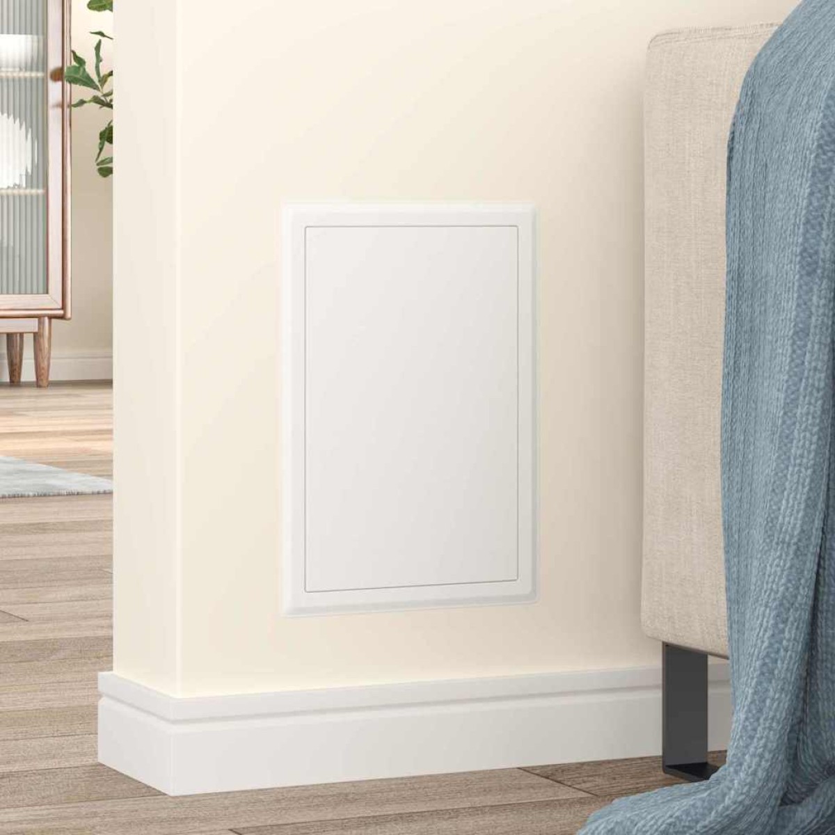 vidaXL Πάνελ Πρόσβασης Λευκό 33 x 23 x 3 εκ Ατσάλι