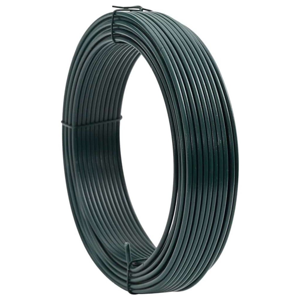 vidaXL Σχοινί Περιφράξεως Πράσινο 80 m PVC