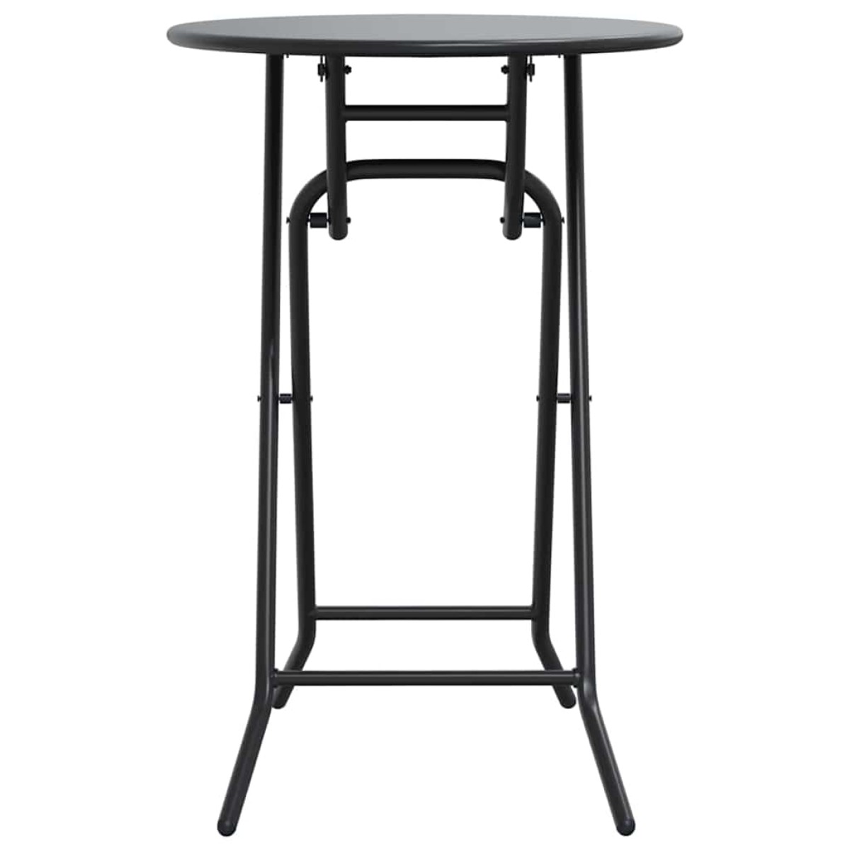 vidaXL Τραπέζι Κήπου Ανθρακί 50 x 50 x 72 cm Μέταλλο