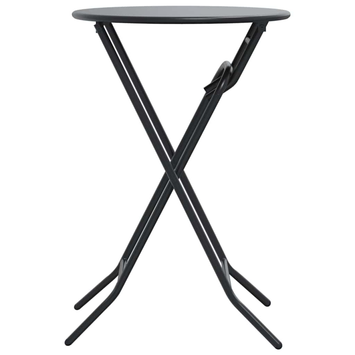 vidaXL Τραπέζι Κήπου Ανθρακί 50 x 50 x 72 cm Μέταλλο