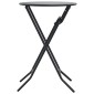 vidaXL Τραπέζι Κήπου Ανθρακί 50 x 50 x 72 cm Μέταλλο