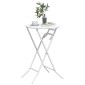 vidaXL Τραπέζι Κήπου Λευκό 50 x 50 x 72 cm Μέταλλο