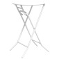 vidaXL Τραπέζι Κήπου Λευκό 50 x 50 x 72 cm Μέταλλο