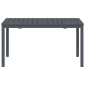 vidaXL Τραπέζι Patio Ανθρακί 180 x 80 x 74 cm
