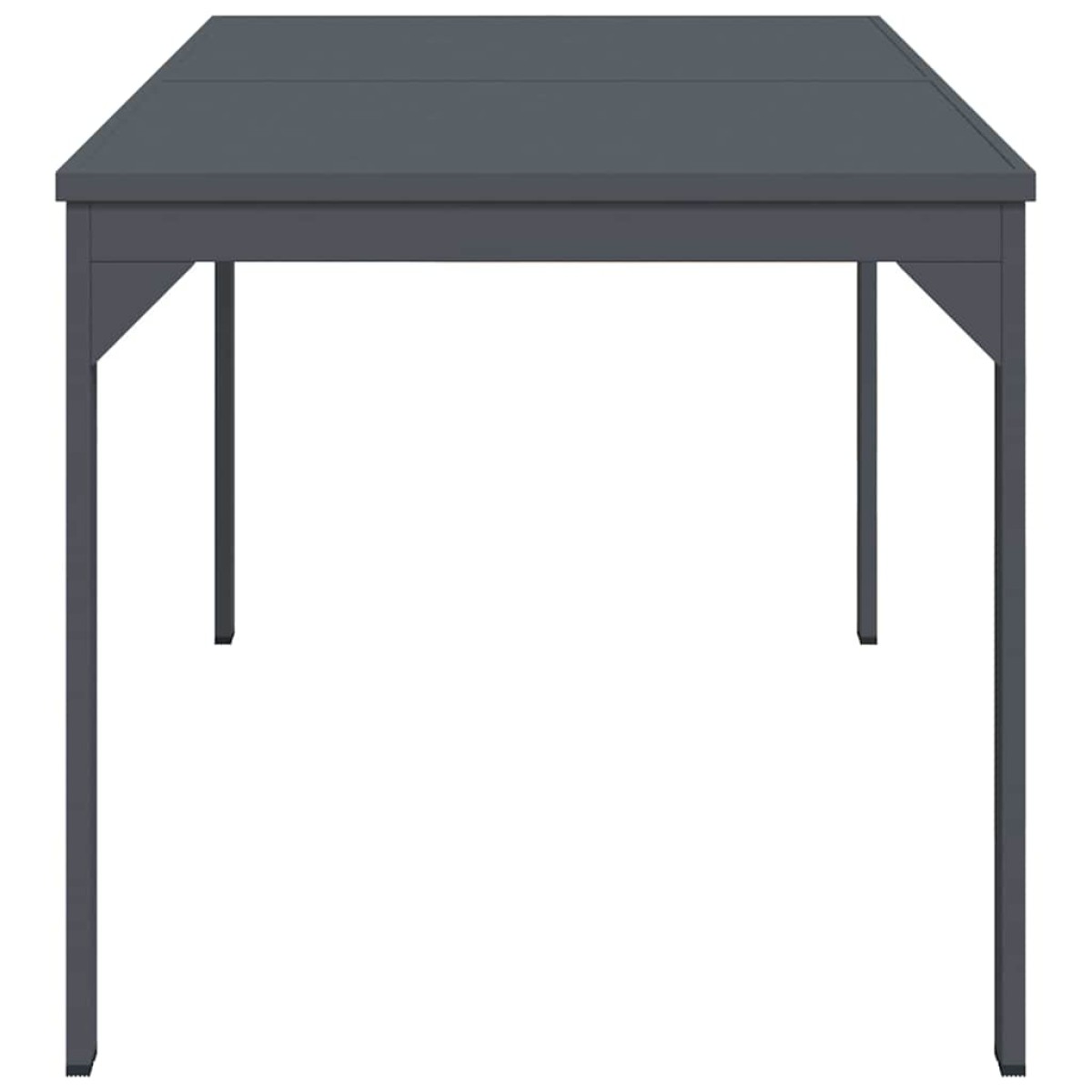 vidaXL Τραπέζι Patio Ανθρακί 180 x 80 x 74 cm