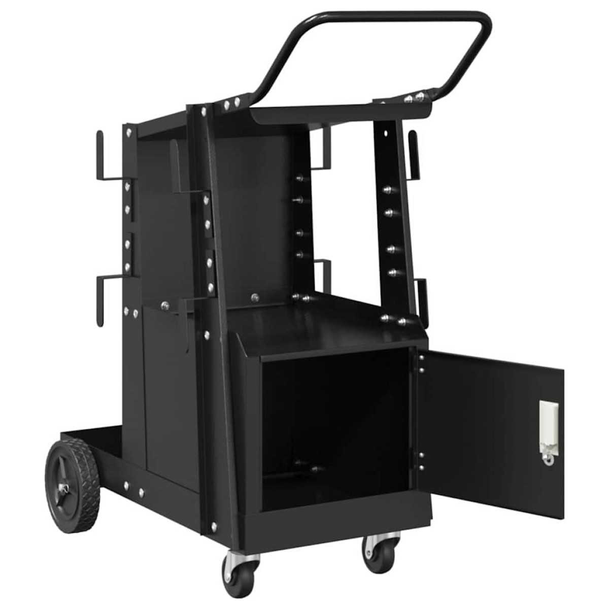 vidaXL Καρότσι συγκόλλησης Μαύρο 91 x 47 x 96 εκ Ατσάλι