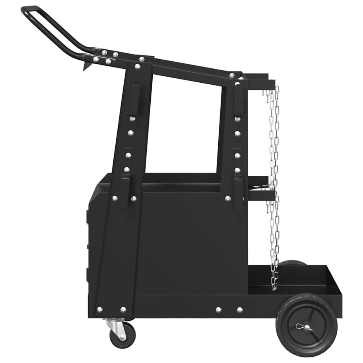 vidaXL Καρότσι συγκόλλησης Μαύρο 91 x 47 x 96 εκ Ατσάλι