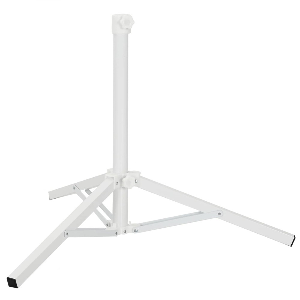 vidaXL Βάση Ομπρέλας Λευκό Ατσάλι for 25-32 χιλιοστά Pole