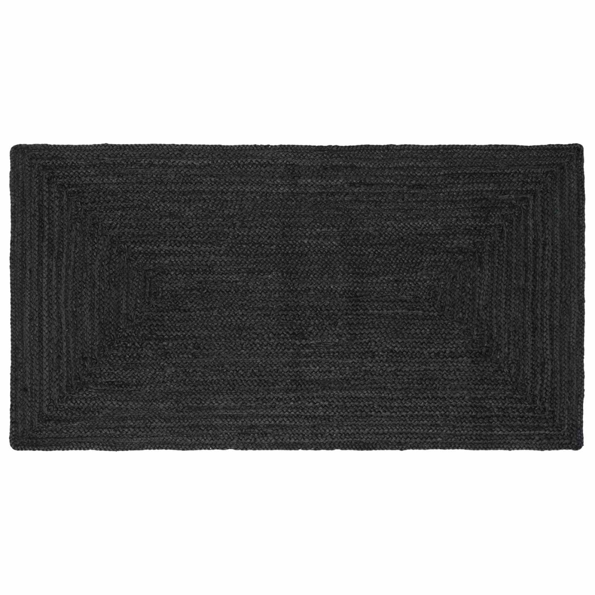 vidaXL Χαλιά χώρου Ορθογώνιος Σκούρο Γκρι 80 x 150 cm Γιούτα