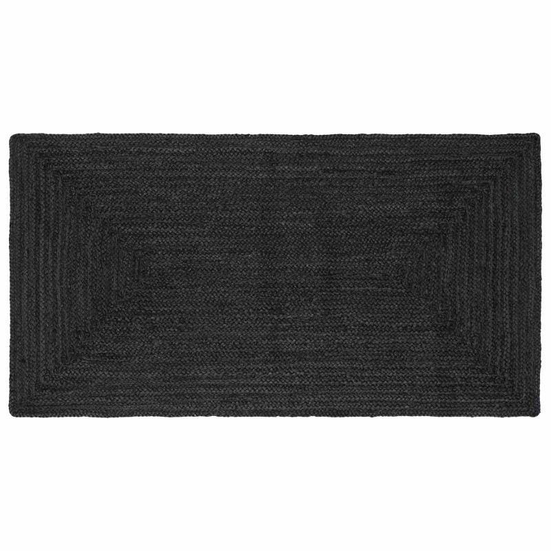 vidaXL Χαλιά χώρου Ορθογώνιος Σκούρο Γκρι 80 x 150 cm Γιούτα
