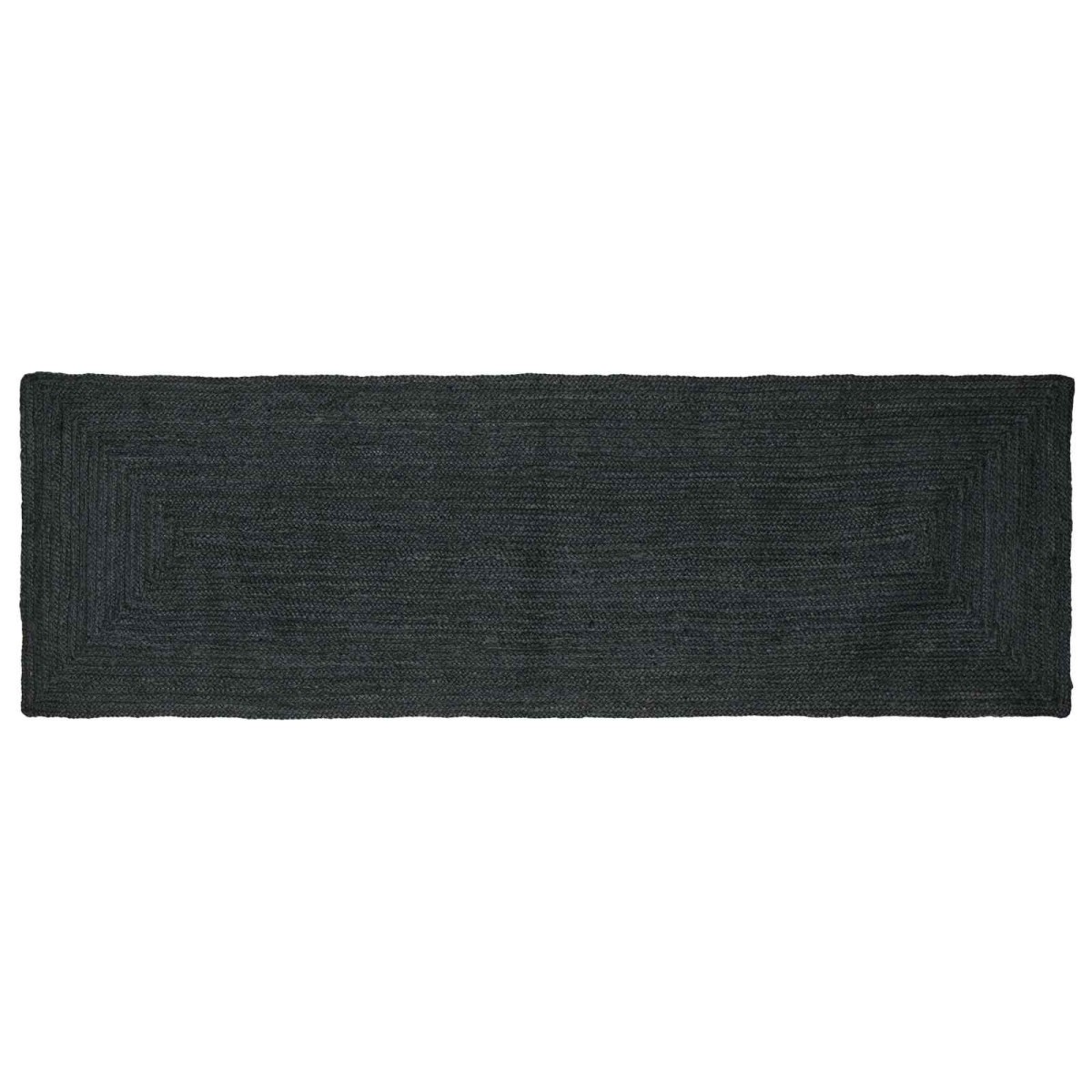vidaXL Χαλιά χώρου Ορθογώνιος Σκούρο Γκρι 80 x 250 cm Γιούτα