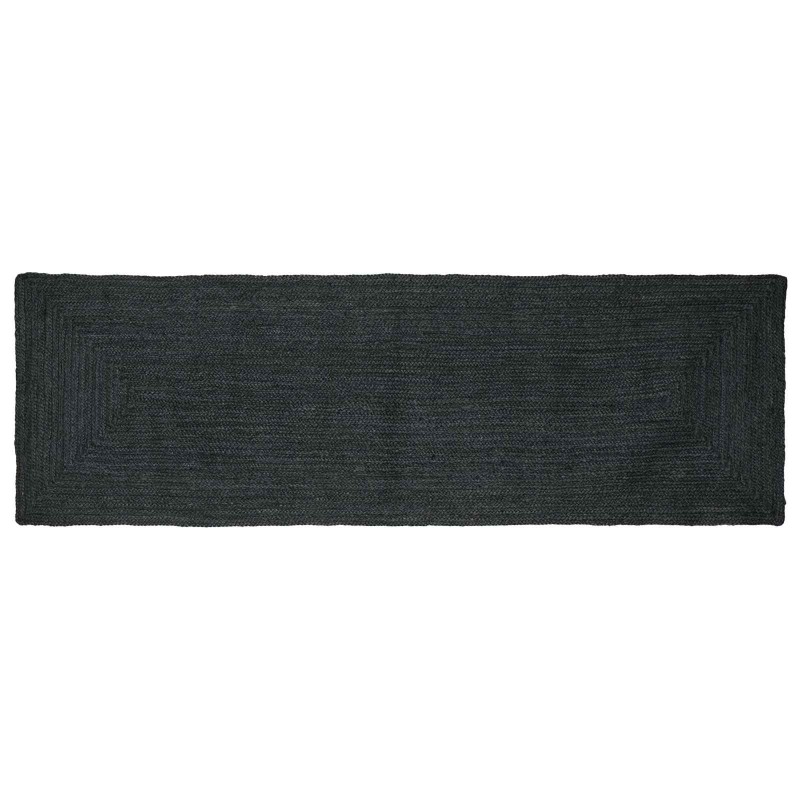 vidaXL Χαλιά χώρου Ορθογώνιος Σκούρο Γκρι 80 x 300 cm Γιούτα