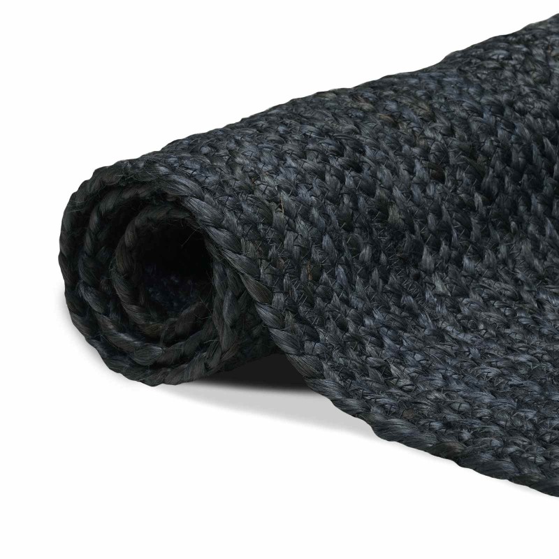 vidaXL Χαλιά χώρου Ορθογώνιος Σκούρο Γκρι 100 x 200 cm Γιούτα