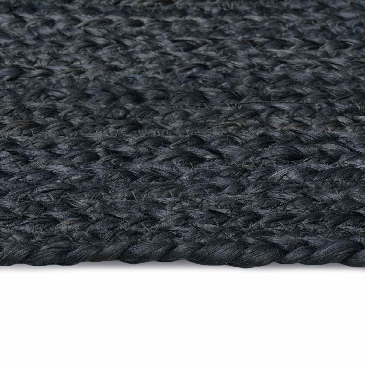 vidaXL Χαλιά χώρου Ορθογώνιος Σκούρο Γκρι 120 x 120 cm Γιούτα