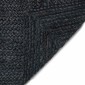 vidaXL Χαλιά χώρου Ορθογώνιος Σκούρο Γκρι 120 x 120 cm Γιούτα