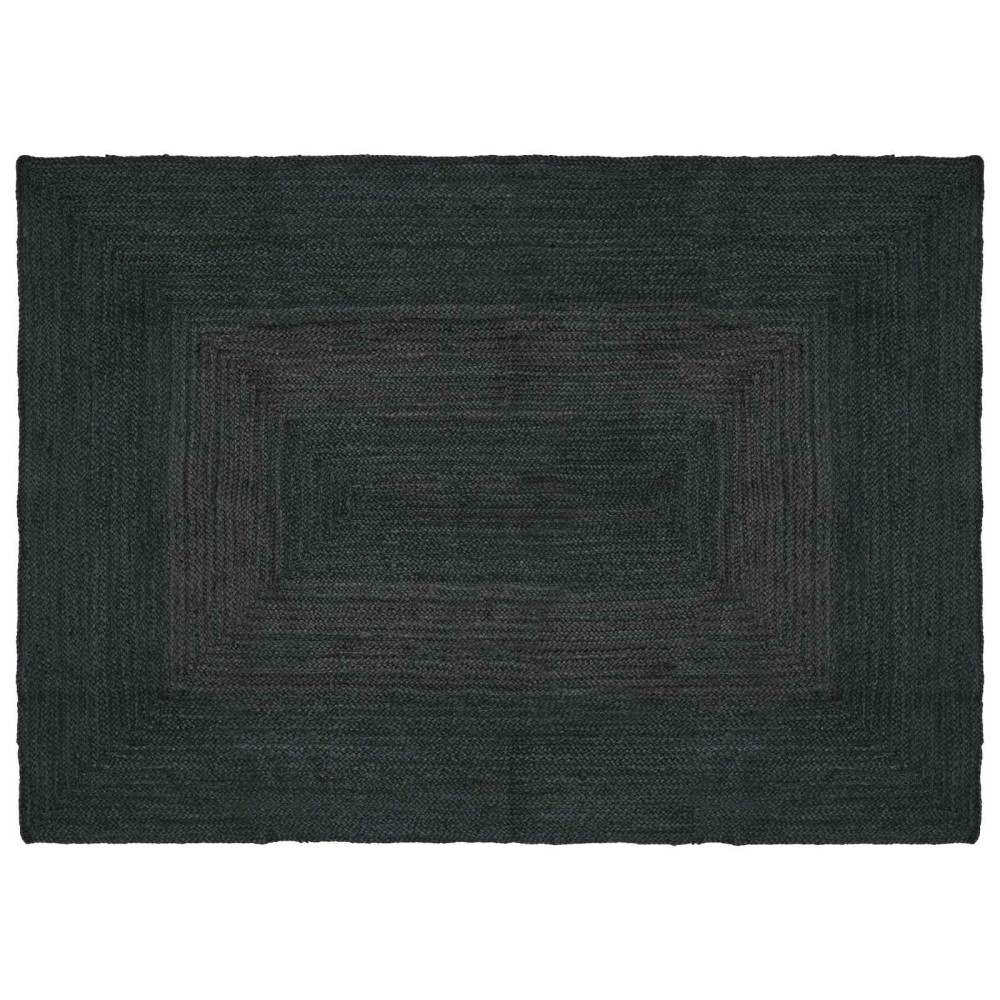 vidaXL Χαλιά χώρου Ορθογώνιος Σκούρο Γκρι 120 x 170 cm Γιούτα