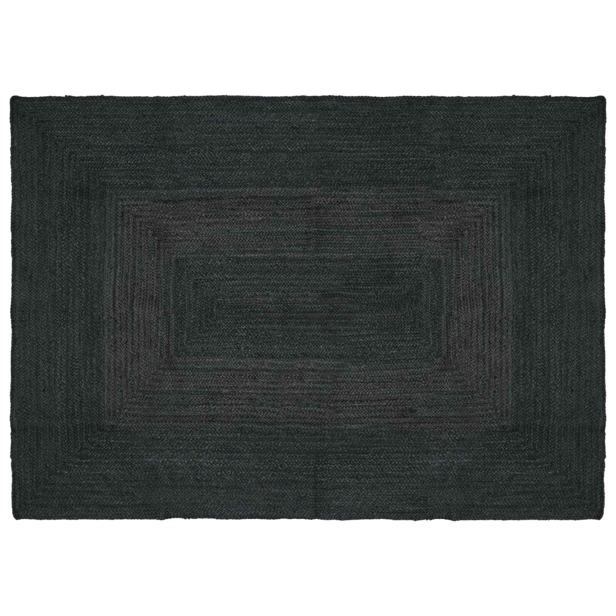 vidaXL Χαλιά χώρου Ορθογώνιος Σκούρο Γκρι 120 x 170 cm Γιούτα