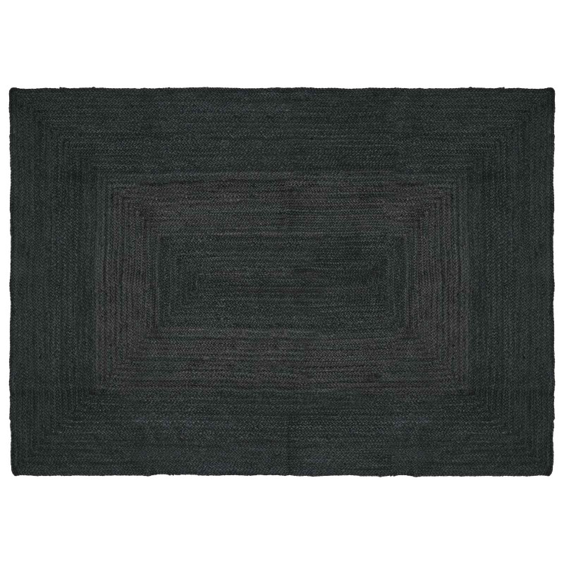 vidaXL Χαλιά χώρου Ορθογώνιος Σκούρο Γκρι 140 x 200 cm Γιούτα